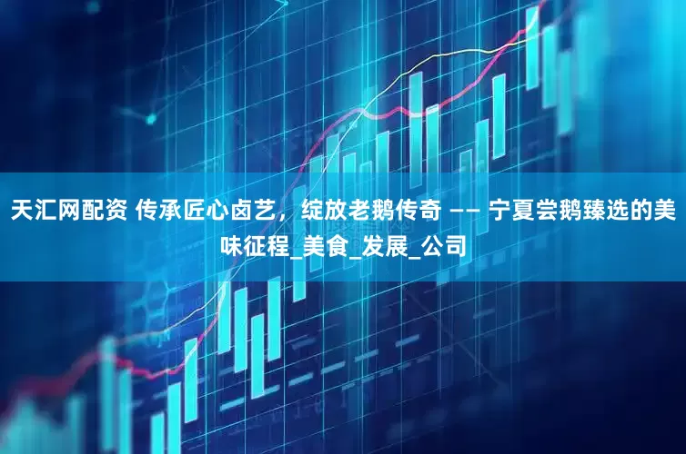 天汇网配资 传承匠心卤艺，绽放老鹅传奇 —— 宁夏尝鹅臻选的美味征程_美食_发展_公司