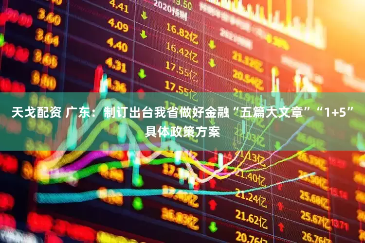 天戈配资 广东：制订出台我省做好金融“五篇大文章”“1+5”具体政策方案
