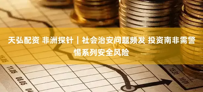 天弘配资 非洲探针｜社会治安问题频发 投资南非需警惕系列安全风险